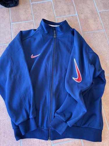 Felpa nike vintage zip blu - vintage, –