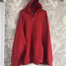 Felpa con cappuccio rossa Nike