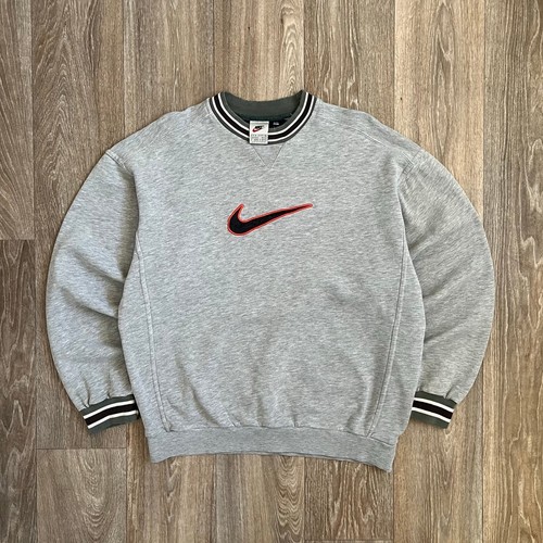 Felpa nike grigia vintage - grigia, uomo